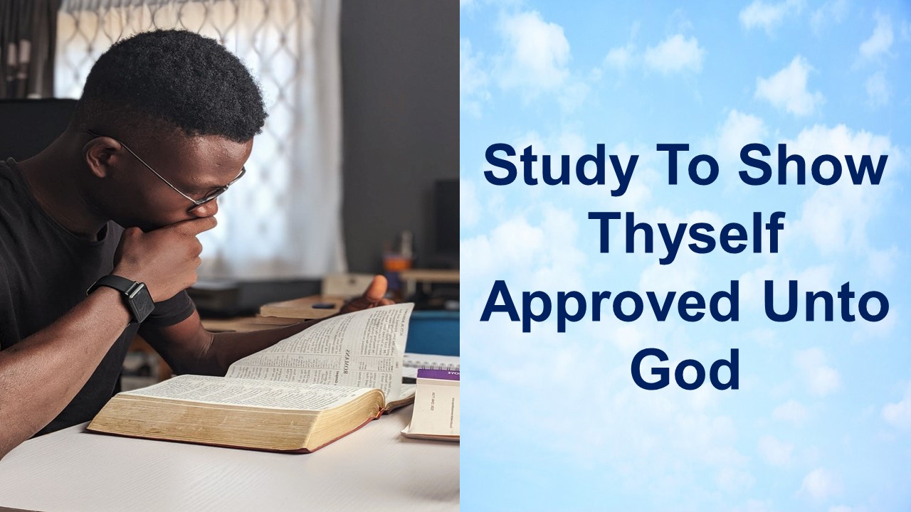 Study To Shew Thyself Approved Unto God – 2 Timothy 2:1-26