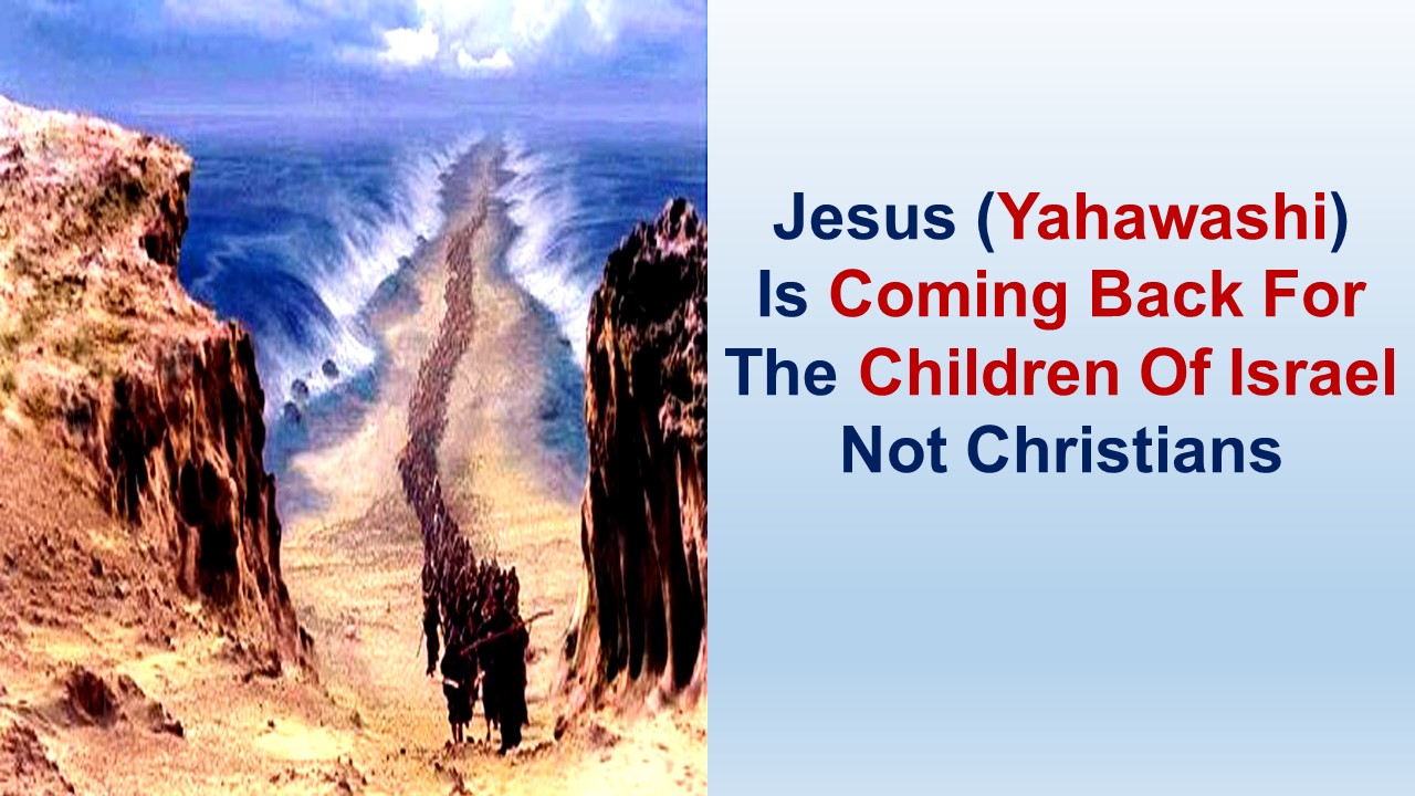 Jesus (Yahawashi) Is Coming Back For The Children Of Israel Not Christians