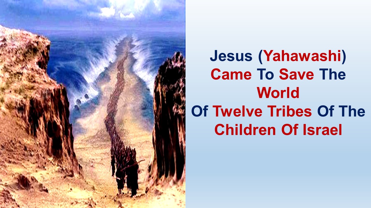16 – Jesus (Yahawashi) Came To Save The World Of Twelve Tribes Of The Children Of Israel